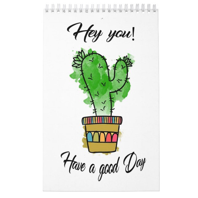 Cactus Have A Good Day Calendar (Cover)