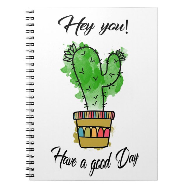 Cactus Have A Good Day Notebook (Front)