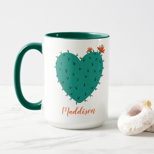 Cactus Heart Coffee Mug