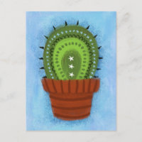 Cactus Houseplant Postcard