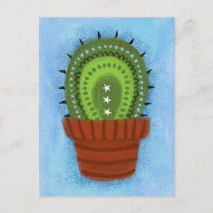 Cactus Houseplant Postcard