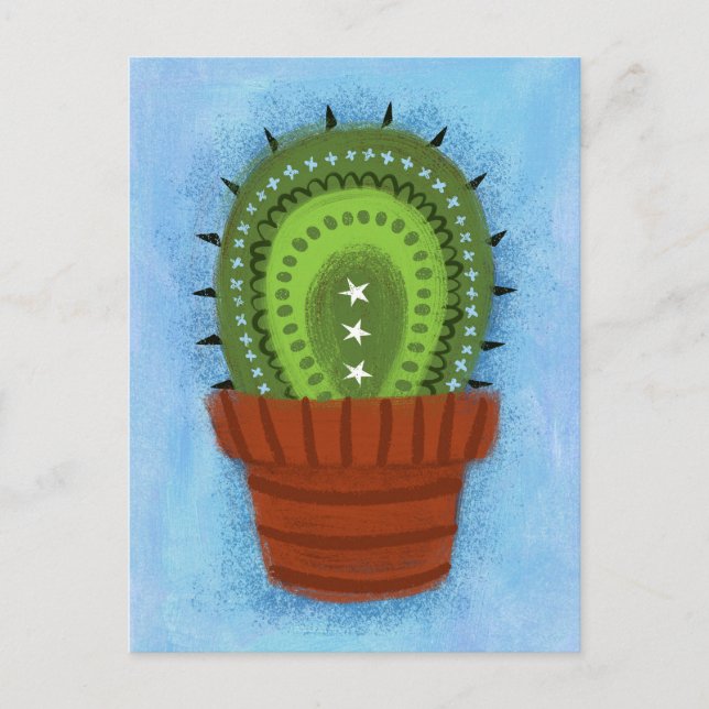 Cactus Houseplant Postcard (Front)