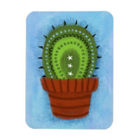 Cactus Houseplant Refrigerator Magnet