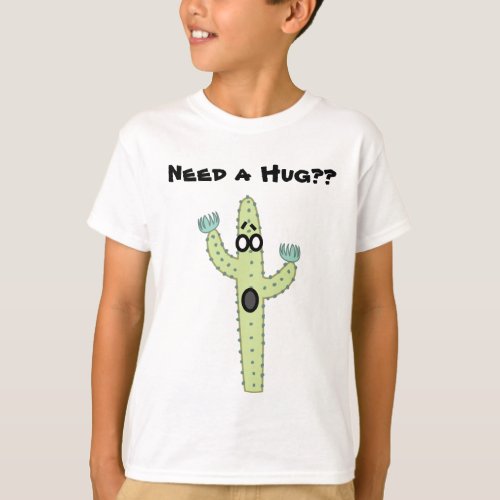 Cactus Hug Illustration T_Shirt