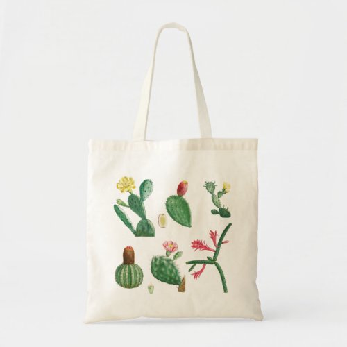 Cactus Illustration Tote Bag