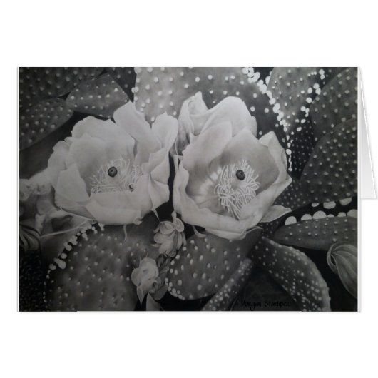Cactus in Bloom Cards (Front Horizontal)