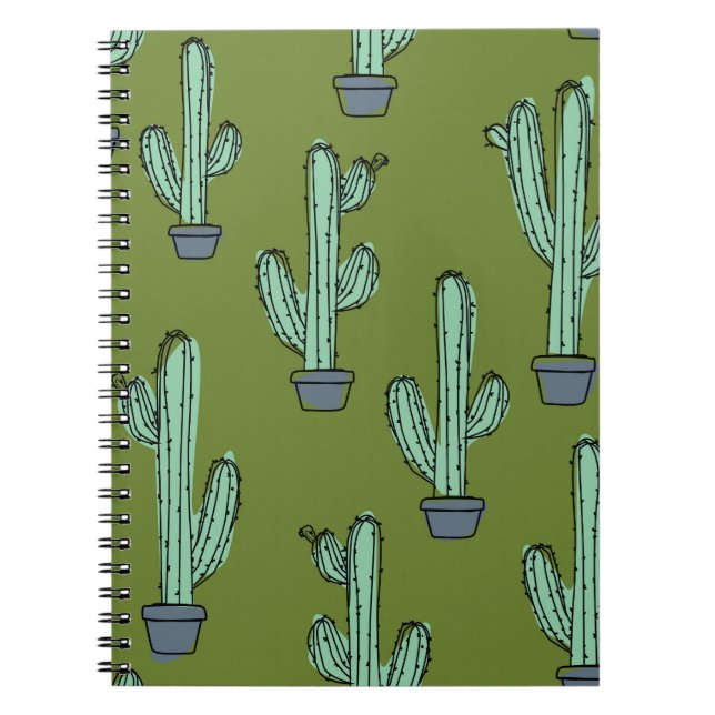 Cactus in Pot Illustration Notebook (Front)
