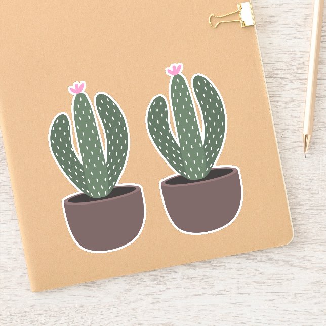 Cactus in pot sticker (Notebook)