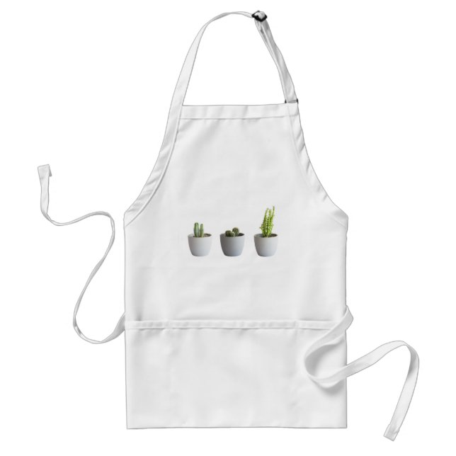 Cactus in pots adult apron (Front)