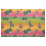 Cactus in Pots Southwestern Ombre Fabric