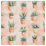 Cactus in Terra Cotta Fabric