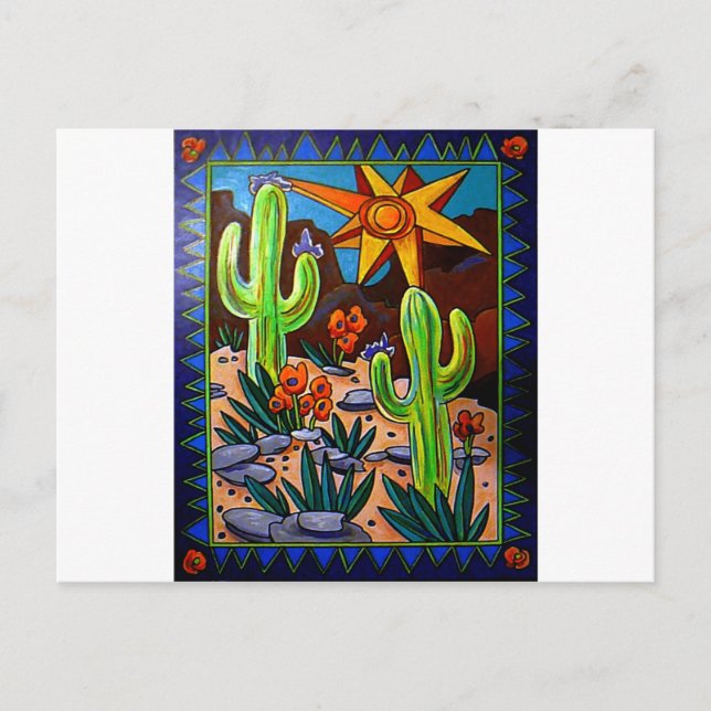 Cactus in the Southwest Postcard (Front)