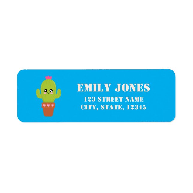 Cactus Label (Front)