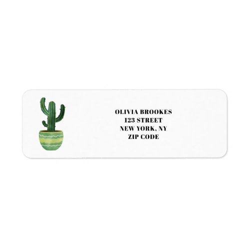 Cactus  label
