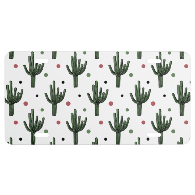 Cactus License Plate (Front)