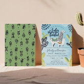 Cactus & Llama Baby Boy Shower Fiesta Invitation