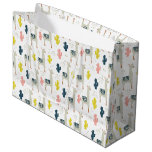 Cactus &amp; Llamas Pattern Large Gift Bag