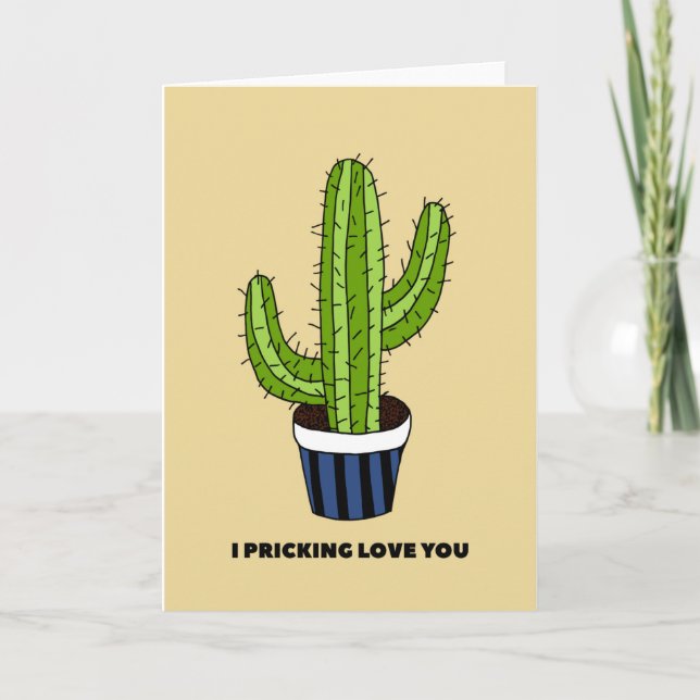 Cactus Love Card (Front)