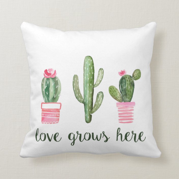 cactus decorative pillow