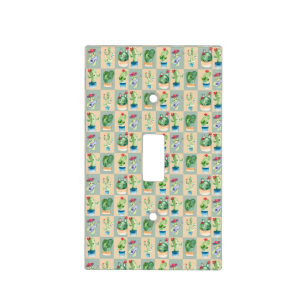 cactus love - watercolor light switch cover