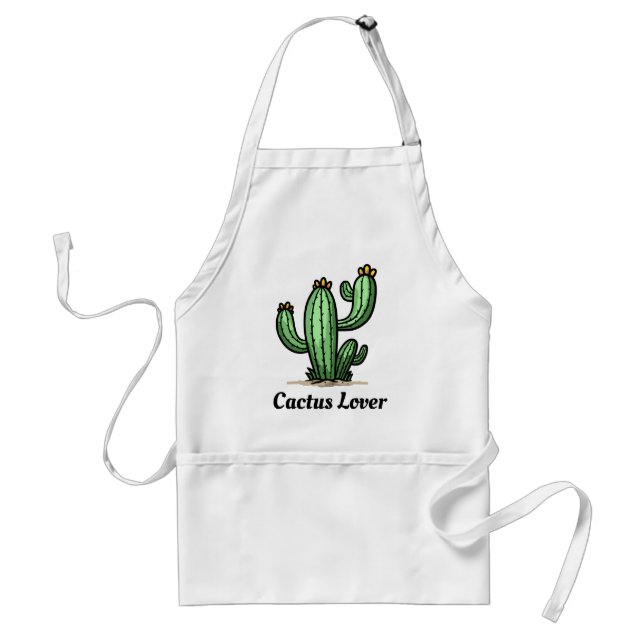 Cactus Lover Adult Apron (Front)