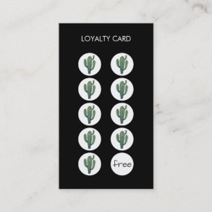 Cactus Loyalty Punch Business Card