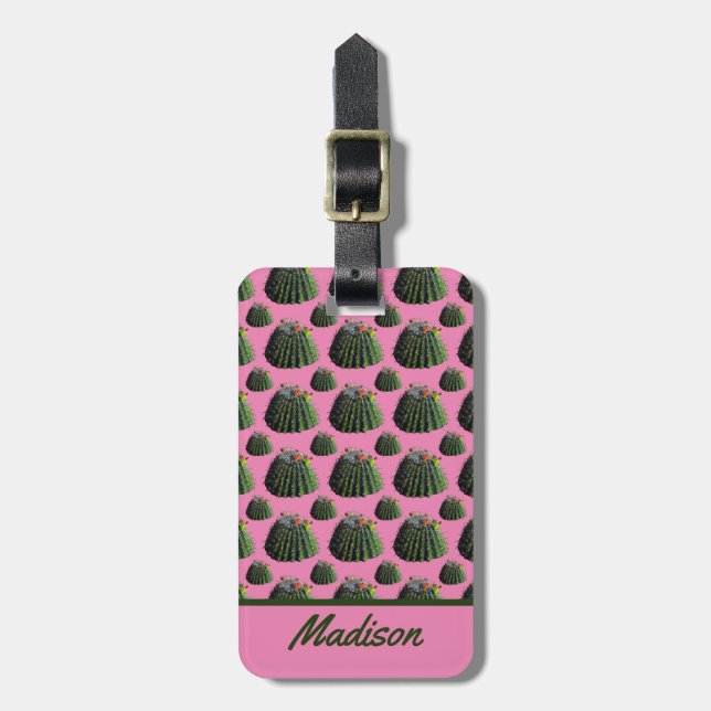 Cactus Luggage Tag (Front Vertical)