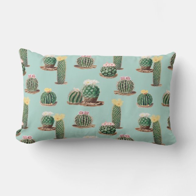 Cactus Lumbar Pillow (Front)