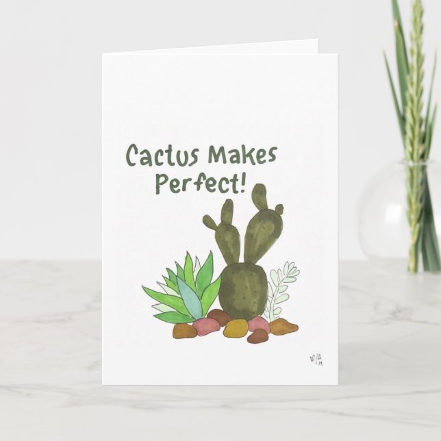 Cactus Makes Perfect Card (Front)