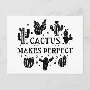 Cactus Makes Perfect Postcard