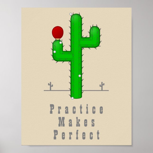 Cactus Makes Perfect Poster (Front)