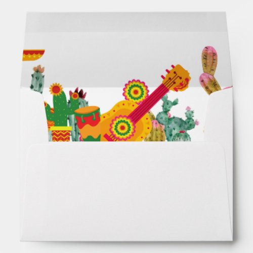 Cactus mexican party theme  envelope