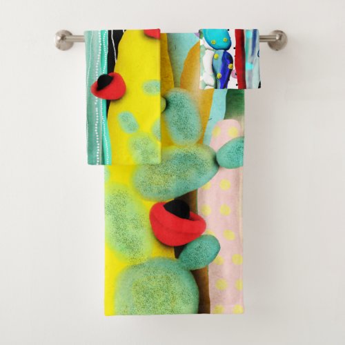 Cactus Mexico Home Decor Rupy de Tequila Bath Towel Set