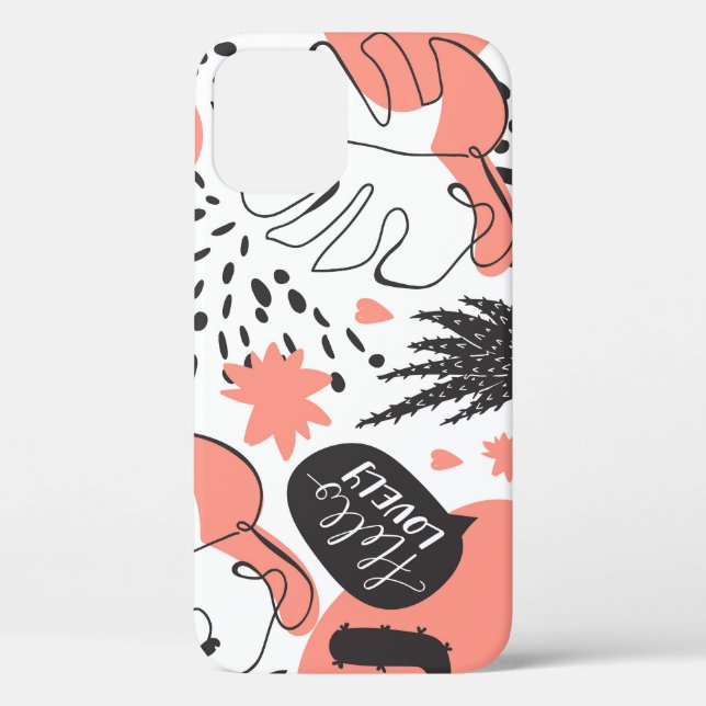 Cactus, monstera: modern seamless pattern. Case-Mate iPhone case (Back)
