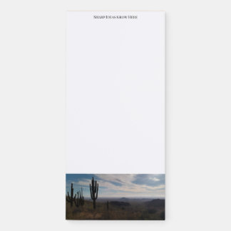 Cactus Mountain Scene of Arizona Custom Magnetic Notepad