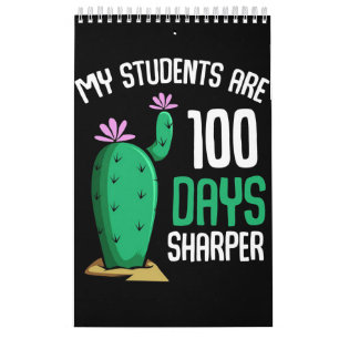 Cactus My Students Are 100 Days Calendar