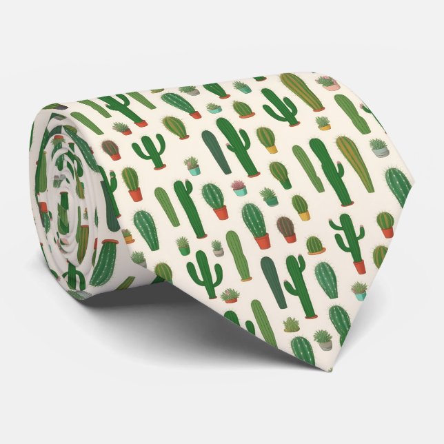 Cactus Neck Tie (Rolled)