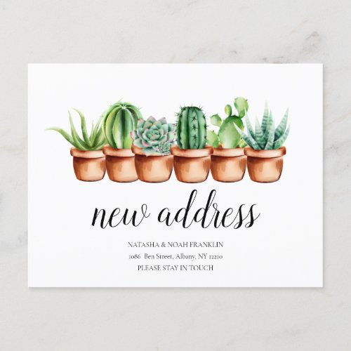 Cactus New Address Weve Moved House Announcement 
