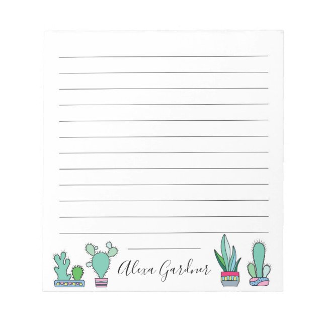 Cactus Notepad (Front)
