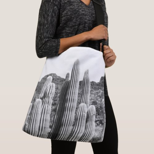 Cactus Oasis 4 wall decor art  Crossbody Bag