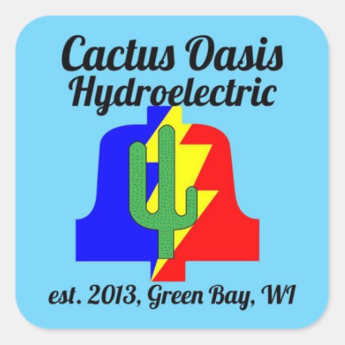 Cactus Oasis Hydroelectric Company Sticker