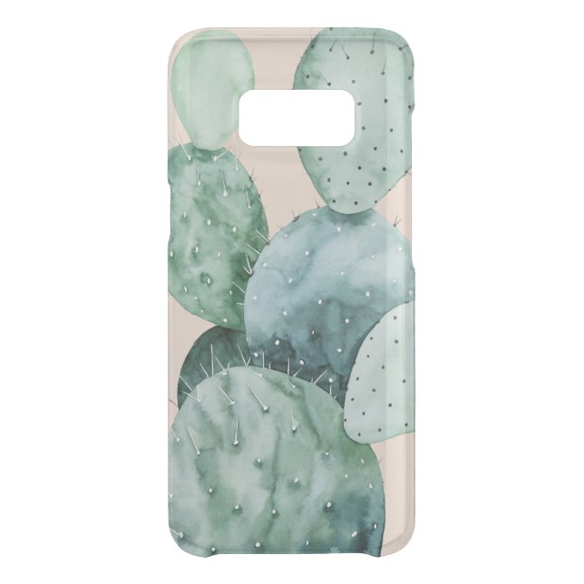 Cactus on Coral Uncommon Samsung Galaxy Case (Back)