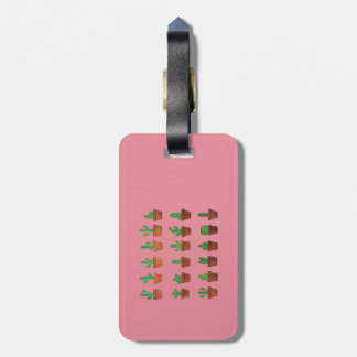 Cactus on Pink Luggage Tag