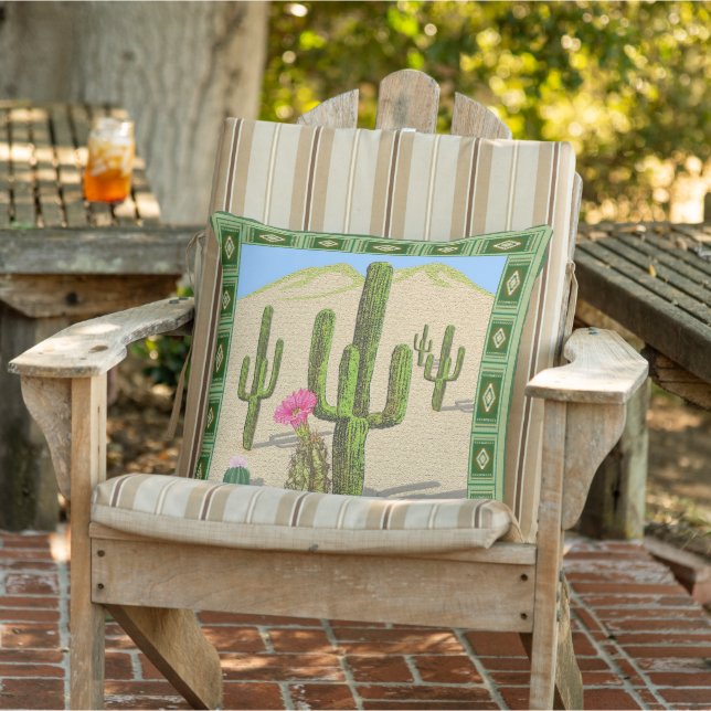 Cactus Outdoor Pillow (Chair)