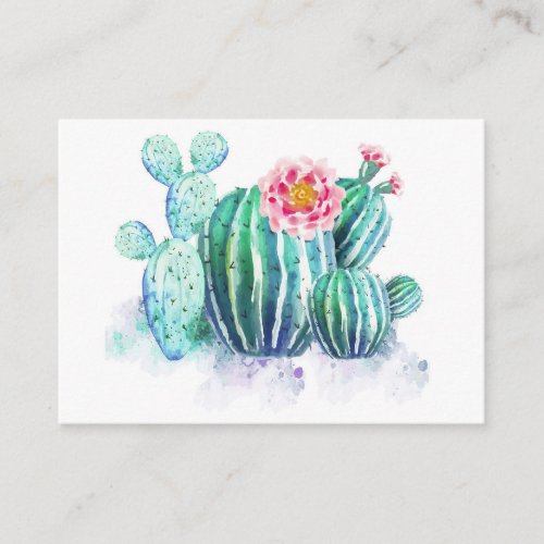 Cactus Painted Business Card