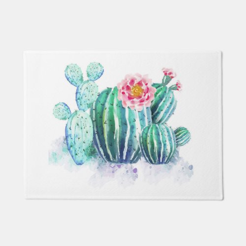 Cactus Painted Doormat