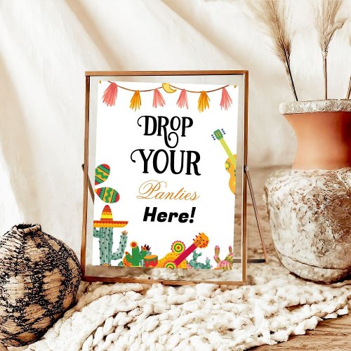 Cactus Panties Drop Bachelorette Party Game Sign