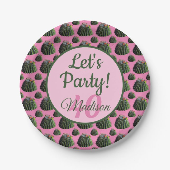 Cactus Paper Plates (Front)