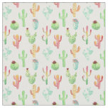 Cactus Pastel Watercolor Pattern Fabric