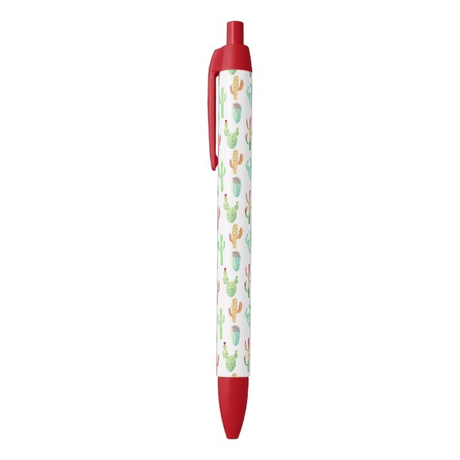 Cactus Pastel Watercolor Pattern Pen (Top (Vertical))